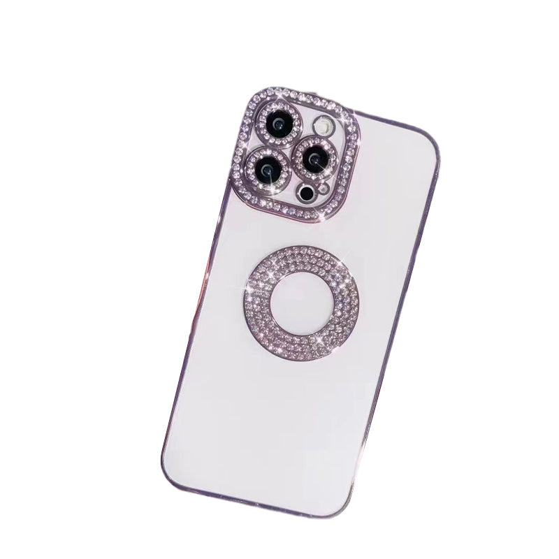 Gluschwein - Glitzer-Diamant-iPhone-Fall Roségold