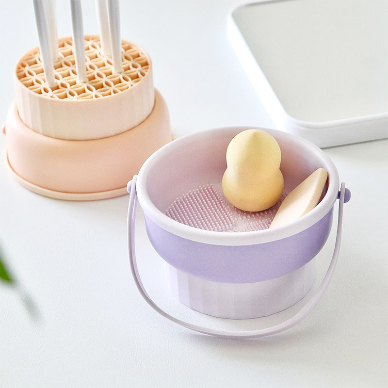 Gluschwein - 3-in-1-Reinigungsschüssel für Make-up-Pinsel