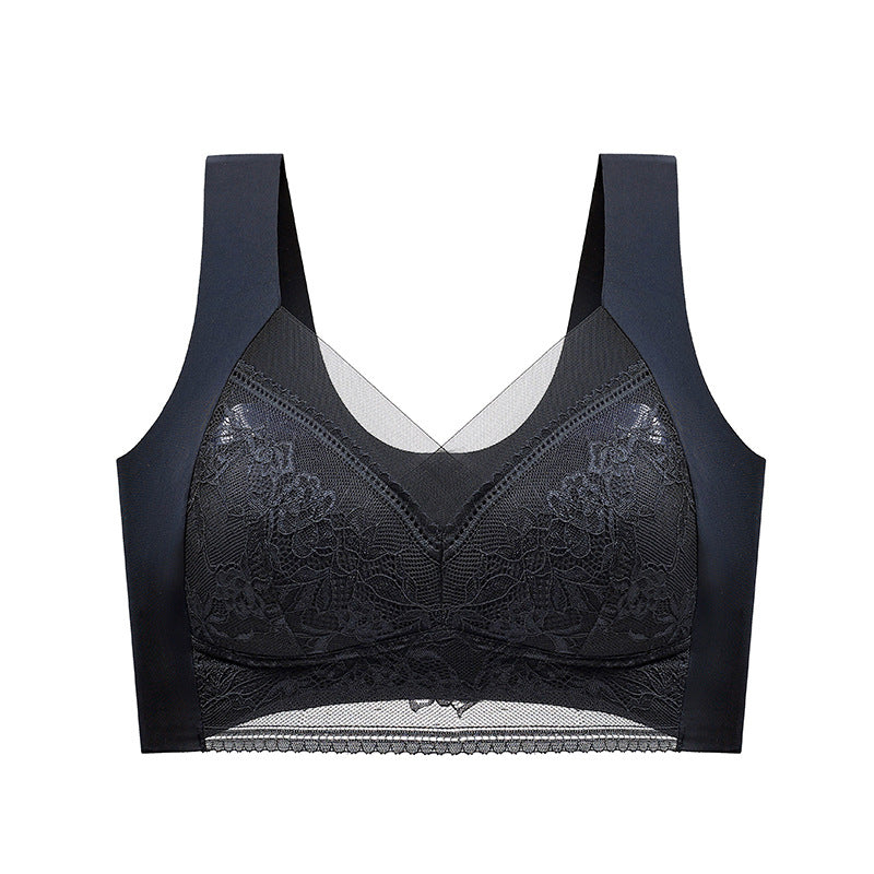Gluschwein - Push-up-Weste aus Spitze Schwarz