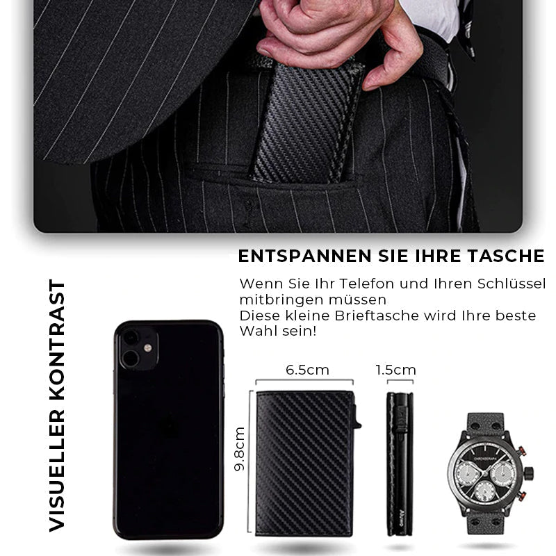 Gluschwein - Multifunktionale intelligente anti-verlorene RFID Geldbörse