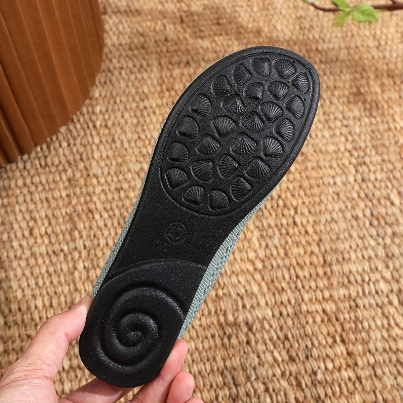 Gluschwein - Atmungsaktive, rutschfeste Stoffschuhe für Damen