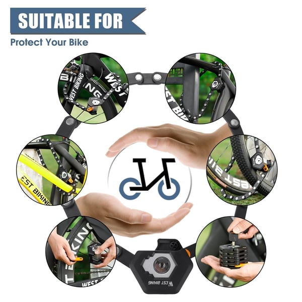 Gluschwein - 💥Begrenzte Zeit 54% Rabatt🔥Faltschloss für Elektrofahrräder und Mountainbikes