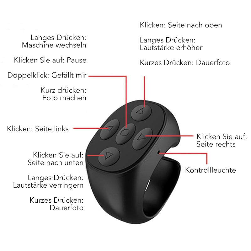 Télécommande Bluetooth sans fil à portée de main