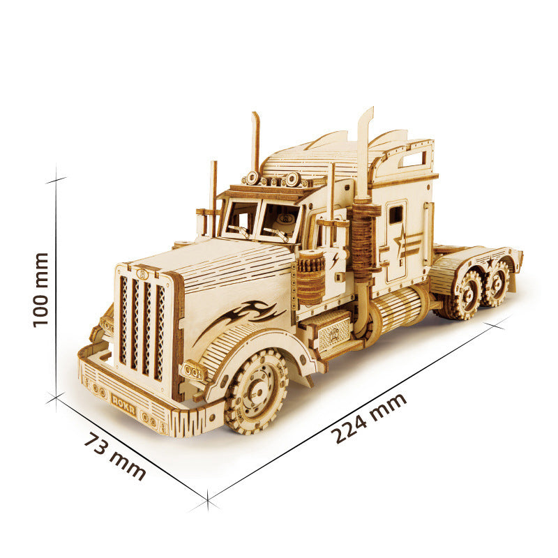 Gluschwein - Dreidimensionales Puzzle Straßenkreuzer Schwerlastwagen