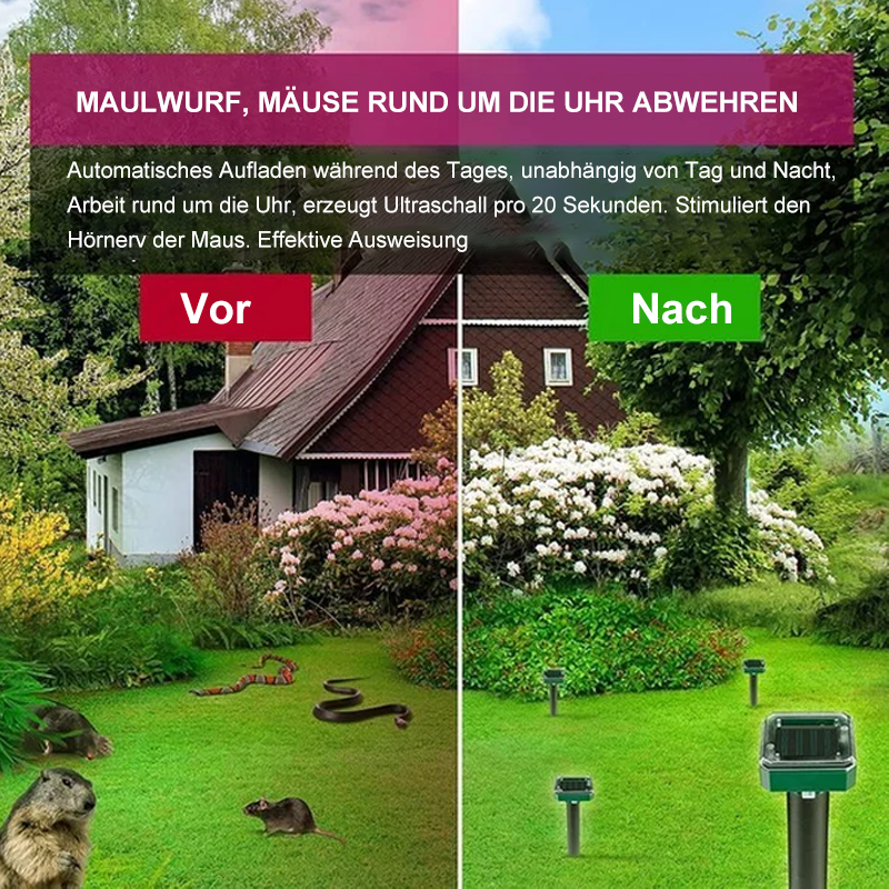 Gluschwein - Solarbetriebener Mäuse-Nagetier Vertreiber
