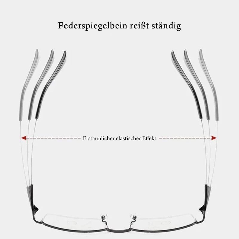 Gluschwein - Titanium progressive Dual-Use-Lesebrille für nah und fern