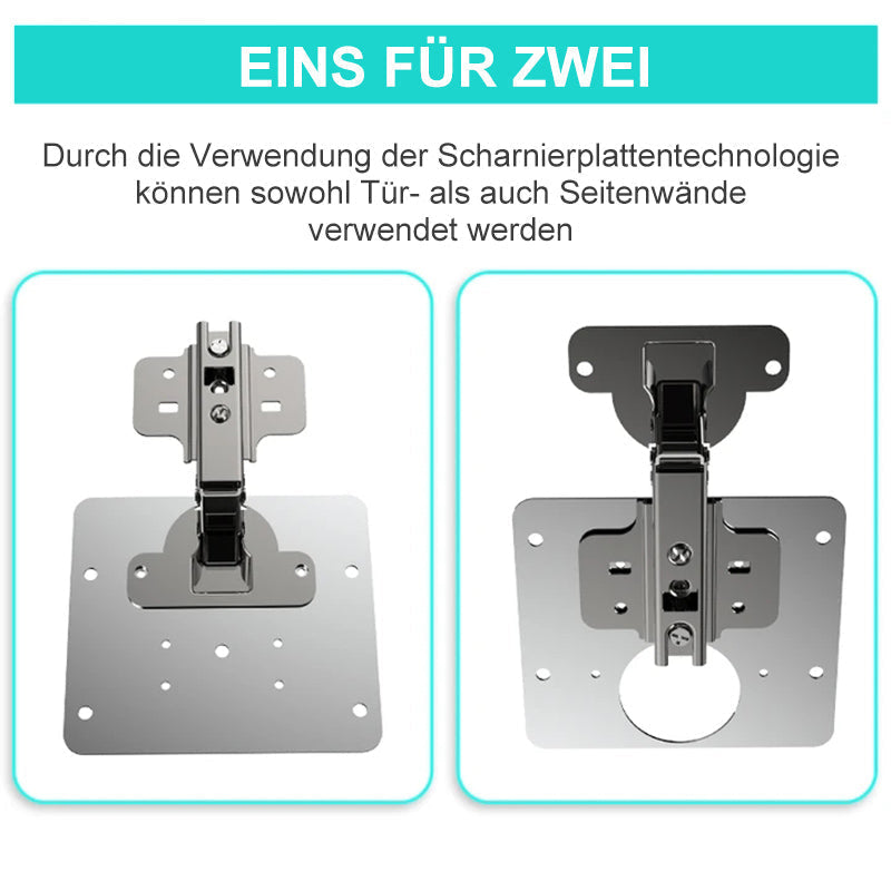Gluschwein - Reparaturstück für Seitenscharnierplatte