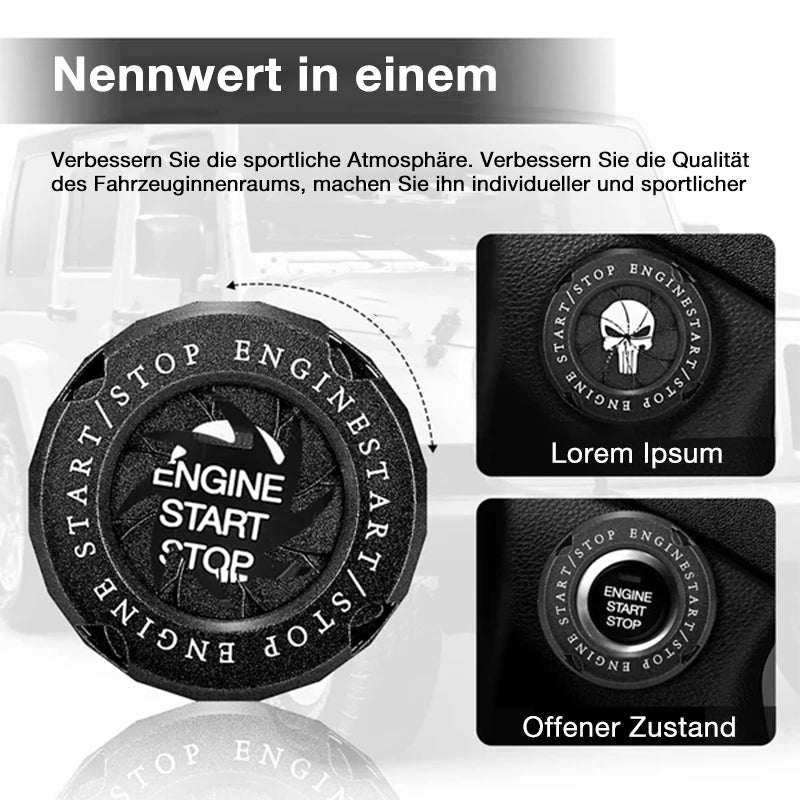 Gluschwein - One-Touch-Startknopf im Fahrzeuginneren