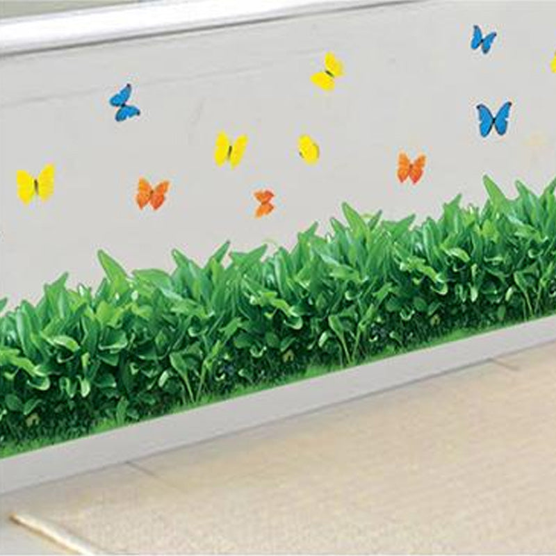 Gluschwein - Natürliche 3D-Blumen-Wanddekoration aus grünem Gras