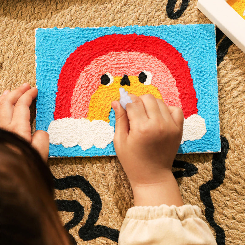 Gluschwein - Pulp Poking Texture Painting DIY handgemachtes Spielzeug