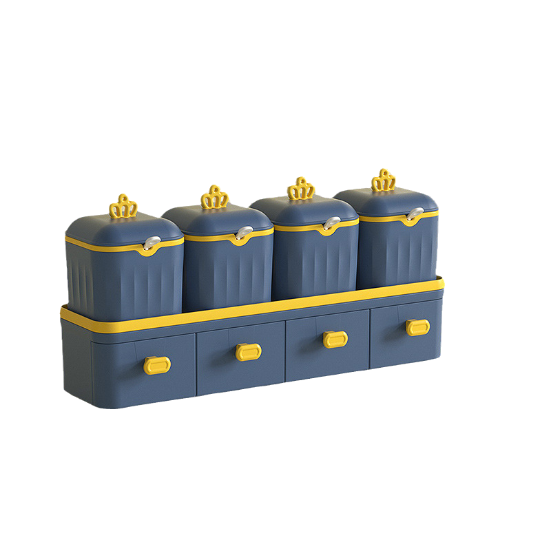 Gluschwein - Doppellagiges Gewürzbox-Set mit Schublade Blau