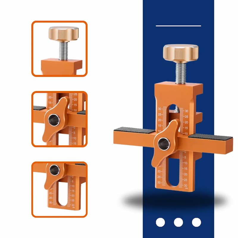 MountingGuide: ayuda de montaje 2 en 1 para una alineación precisa de las puertas de los armarios