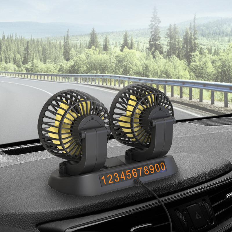 Gluschwein - Doppelkopf-Auto-Kühlung Luftumwälzung Fan