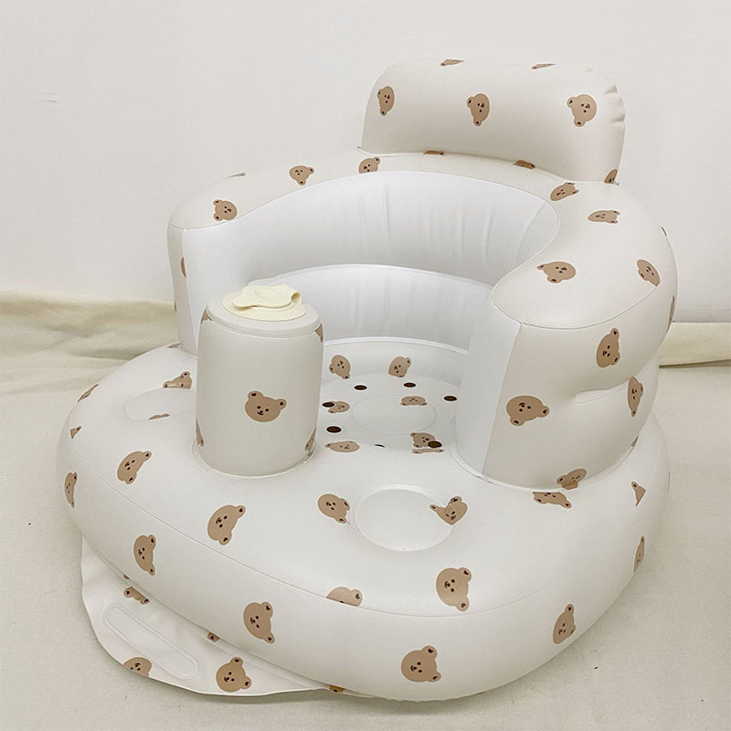 Gluschwein - Bequemes faltbares aufblasbares Babysofa Bärenkopf