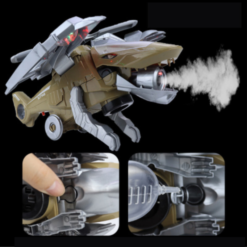 Gluschwein - LED-verwandelndes Dinosaurier-Helikopterspielzeug