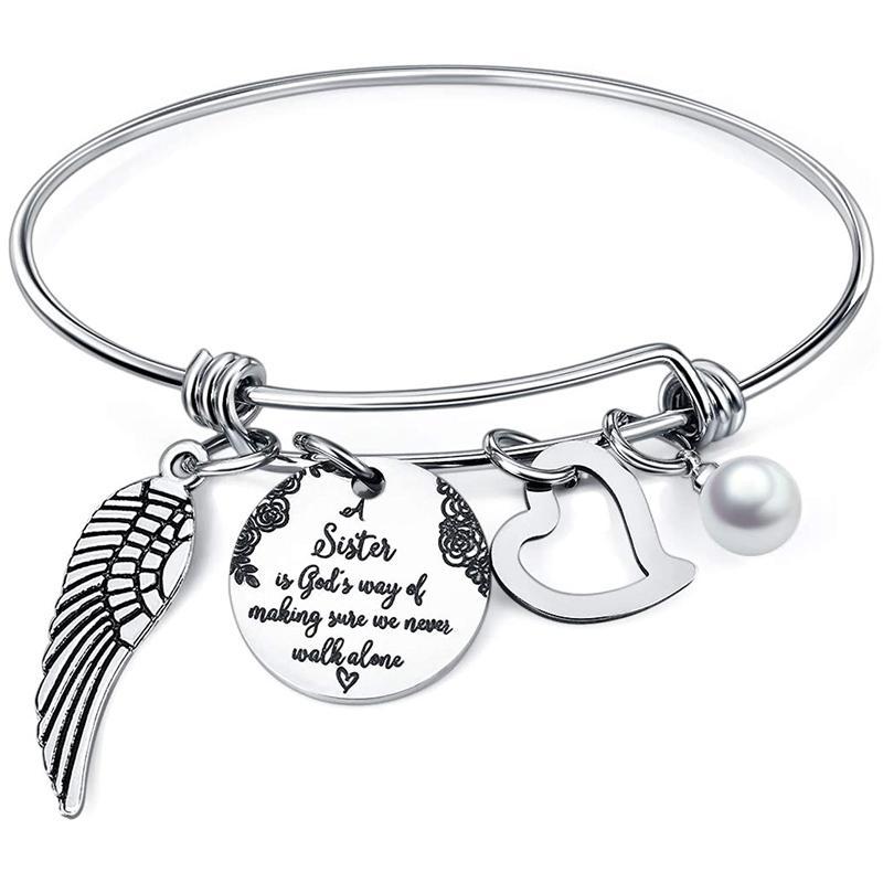 Gluschwein - Gehe niemals allein - Schwestern Armband Stil B