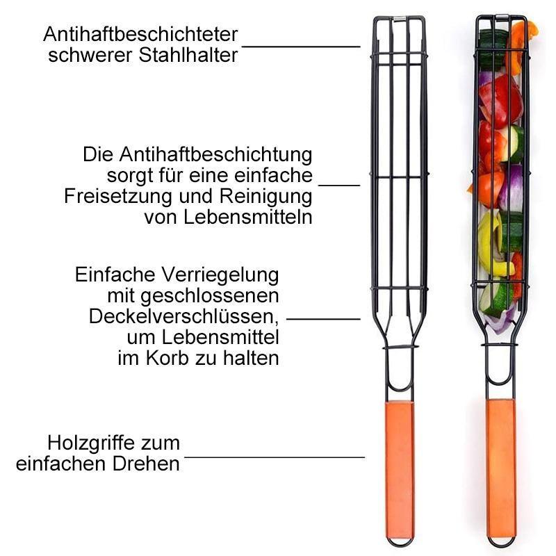 Gluschwein - Engeliebe Wiederverwendbarer Kabob Grillkorb