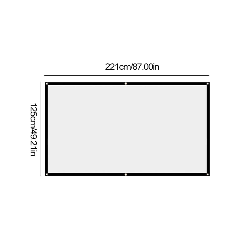 Gluschwein - đTragbare riesige Kinoleinwand fĂŒr den AuĂenbereich 100inch 16:9