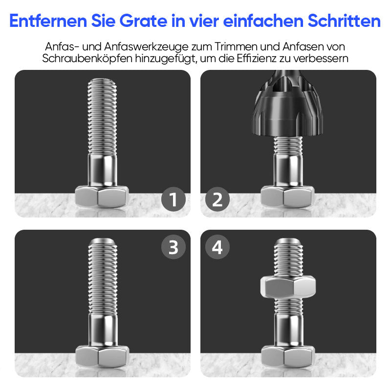 Gluschwein - Entgratungswerkzeug für Außenfase mit Wolframcarbid-Klinge