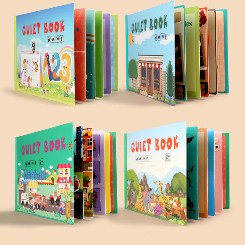 Gluschwein - Beschäftigtes Buch für Kinder zur Entwicklung von Lernfähigkeiten 4 Stück