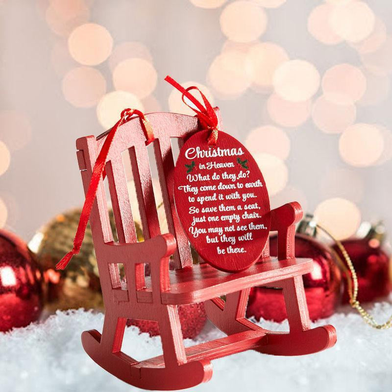 Gluschwein - Weihnachten Holzhandwerk Kleiner Schaukelstuhl Ornament
