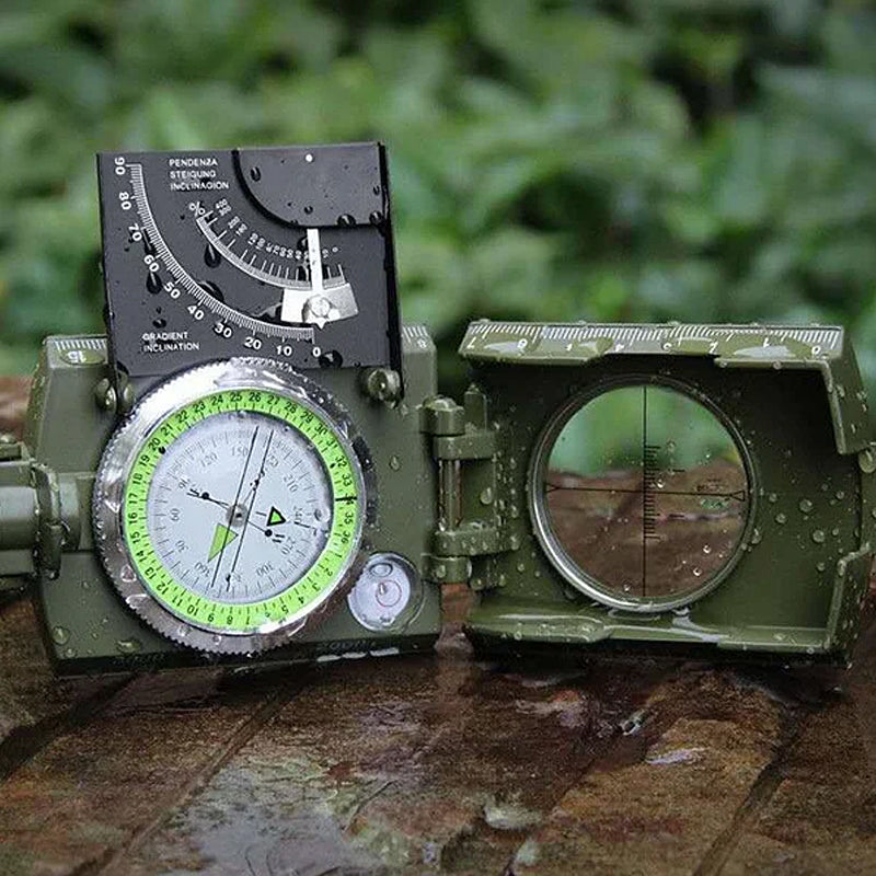 Multifunktionaler Militärkompass für Peilung und Navigation