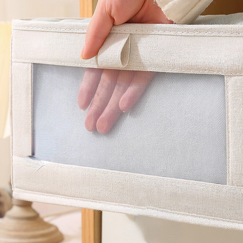 Gluschwein - Aufbewahrungsbox aus Baumwolle mit Sichtfenster