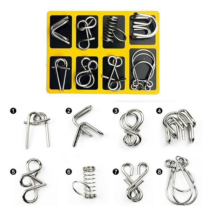 Gluschwein - Puzzlering aus Metall gelb