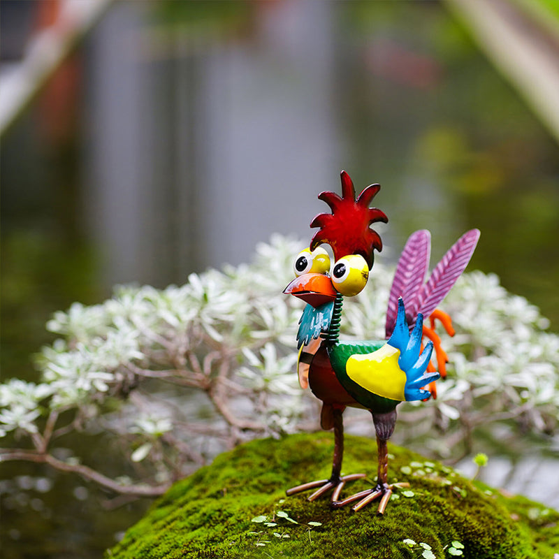 Gluschwein - Lustige Gartenhahnstatue🐓