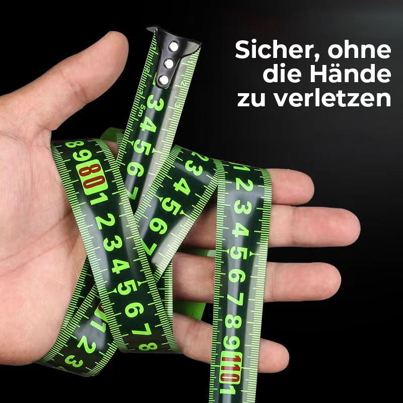 Gluschwein - Fluoreszierendes Maßband aus Stahl