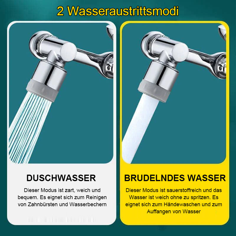 Gluschwein - Rotierender Wasserhahn mit Spritzfilter