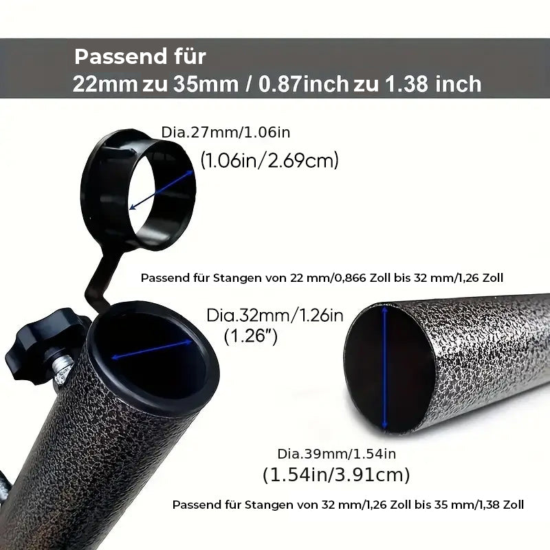Gluschwein - Verstellbarer Schirmhalter mit Spiralbodenanker