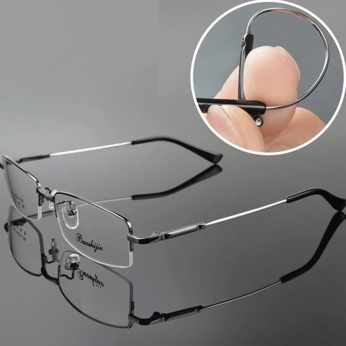Gluschwein - Titanium progressive Dual-Use-Lesebrille für nah und fern