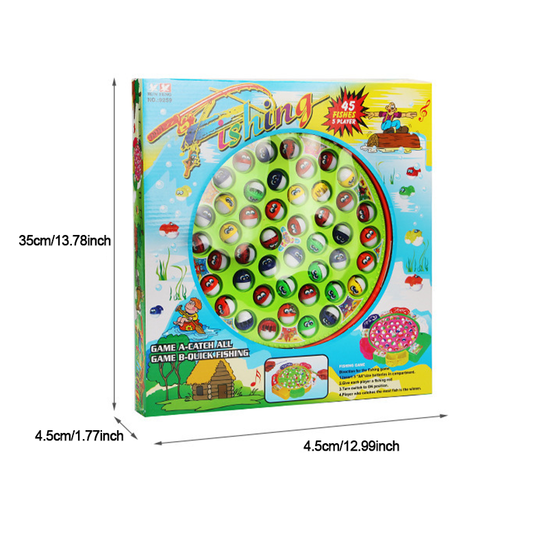 Gluschwein - Ein Angelspiel für Kinder 5 ANGELRUTEN + 45 FISCHE