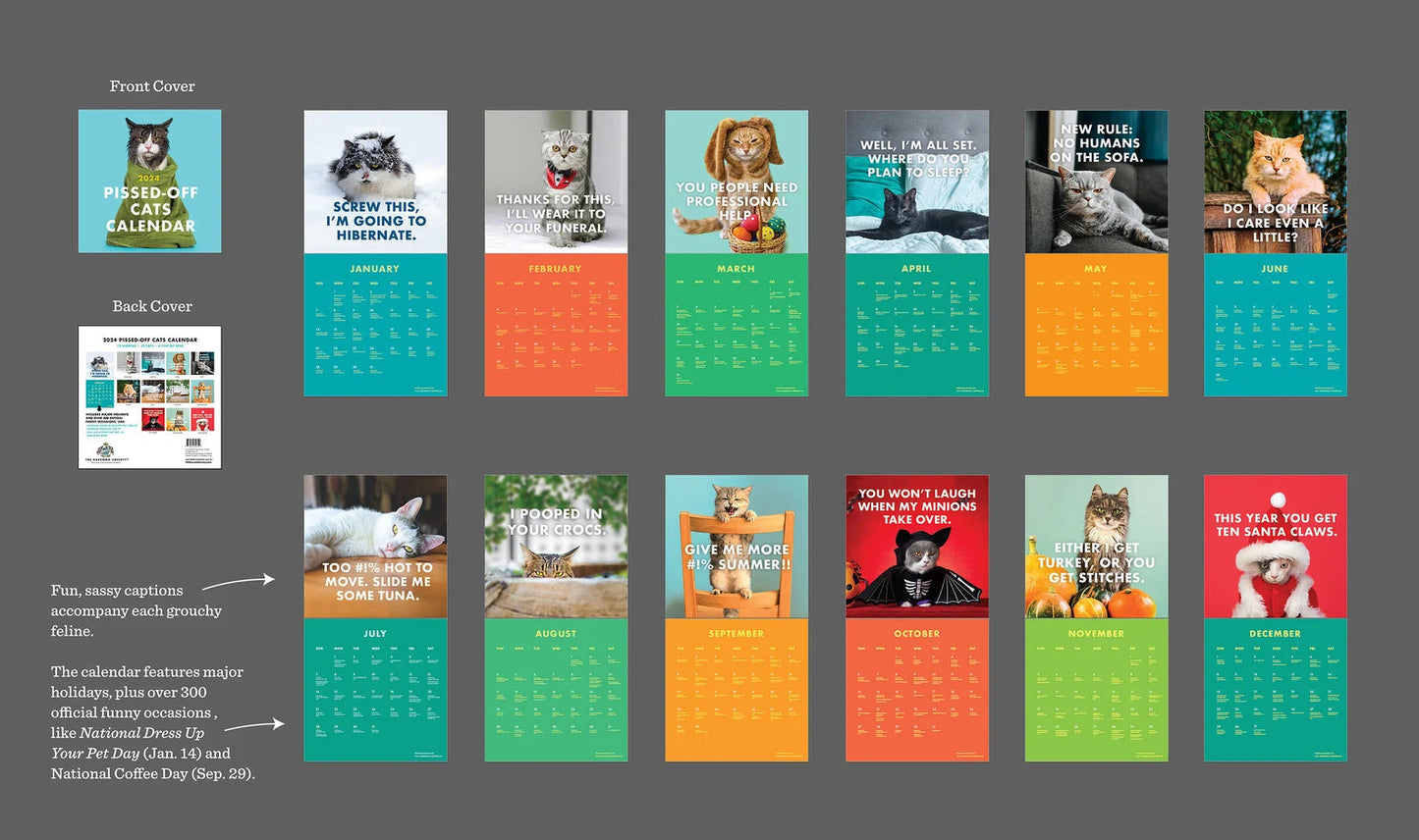 Gluschwein - 2024 Katzen Kalender