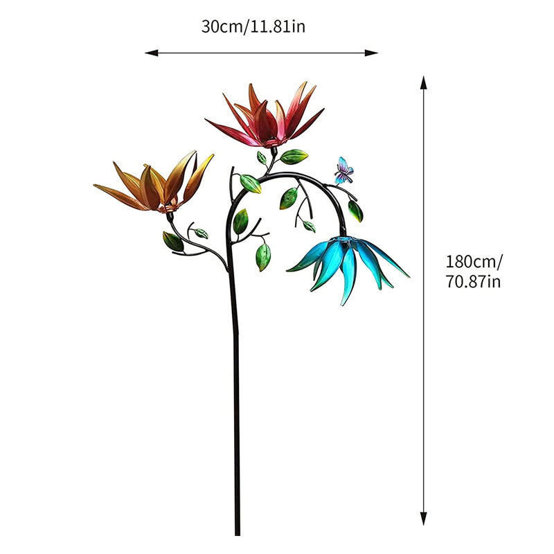 Gluschwein - Wunderschöner Sommer-Windspiel mit bunten Blumen