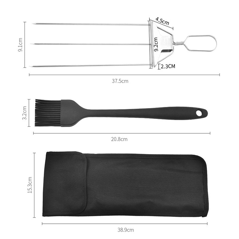 Gluschwein - Halbautomatische Grillgabel aus Edelstahl