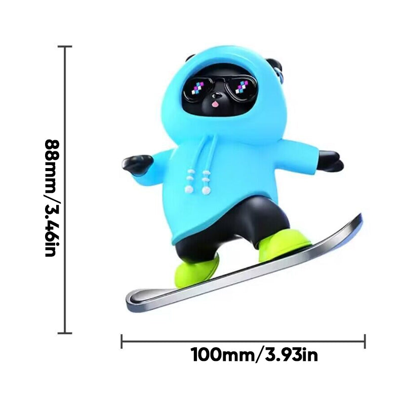 Gluschwein - Skateboard fahrender Bär Auto-Dekoration