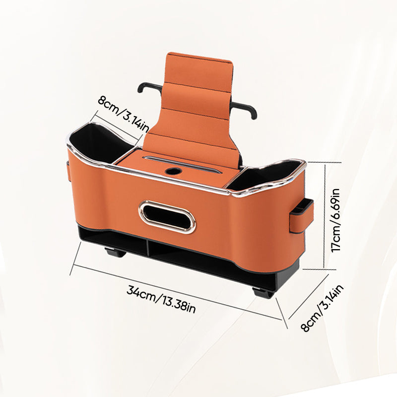 Boîte de rangement multifonctionnelle pour dossier de siège de voiture