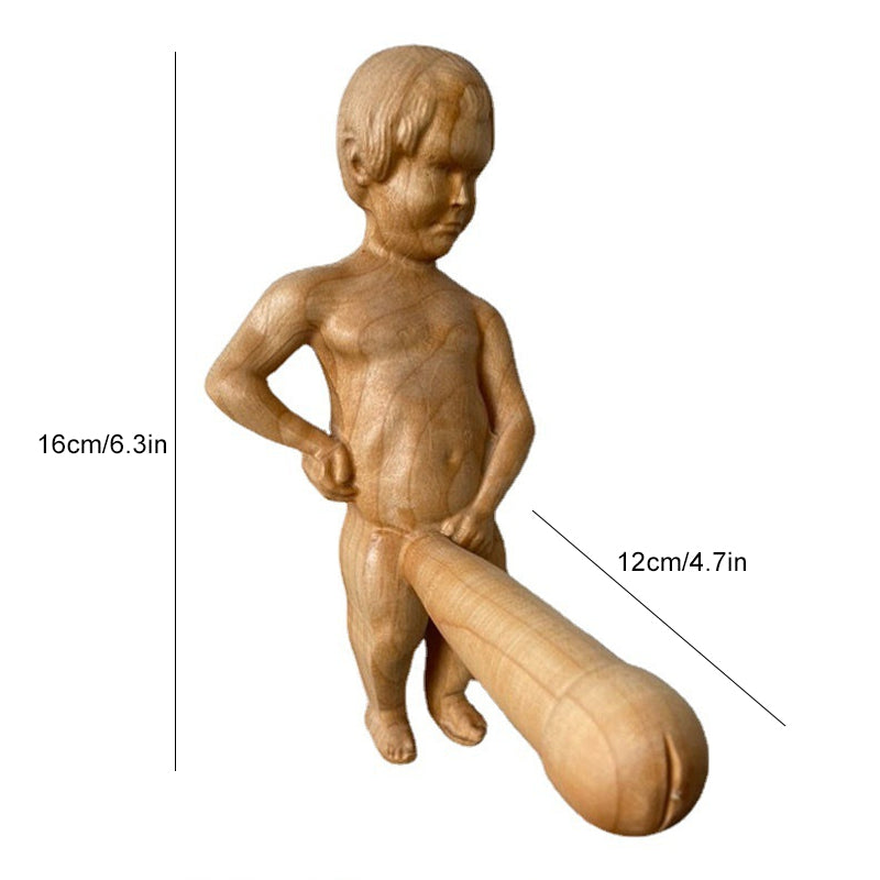 Gluschwein - Lustiger Toilettenpapierhalter aus Holz