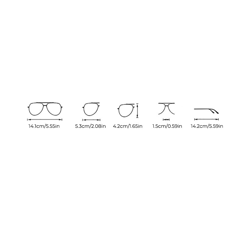 Gluschwein - Klassische polarisierte Sonnenbrille mit 5 Clips