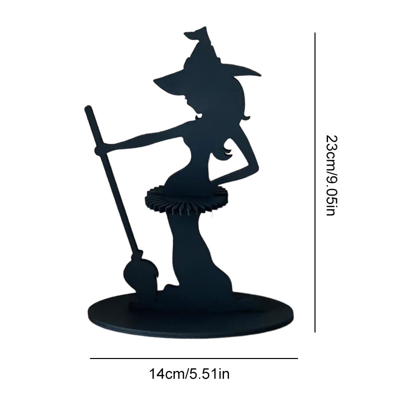 Gluschwein - Hölzerne Halloween-Hexe-Serviettenhalter-Verzierung