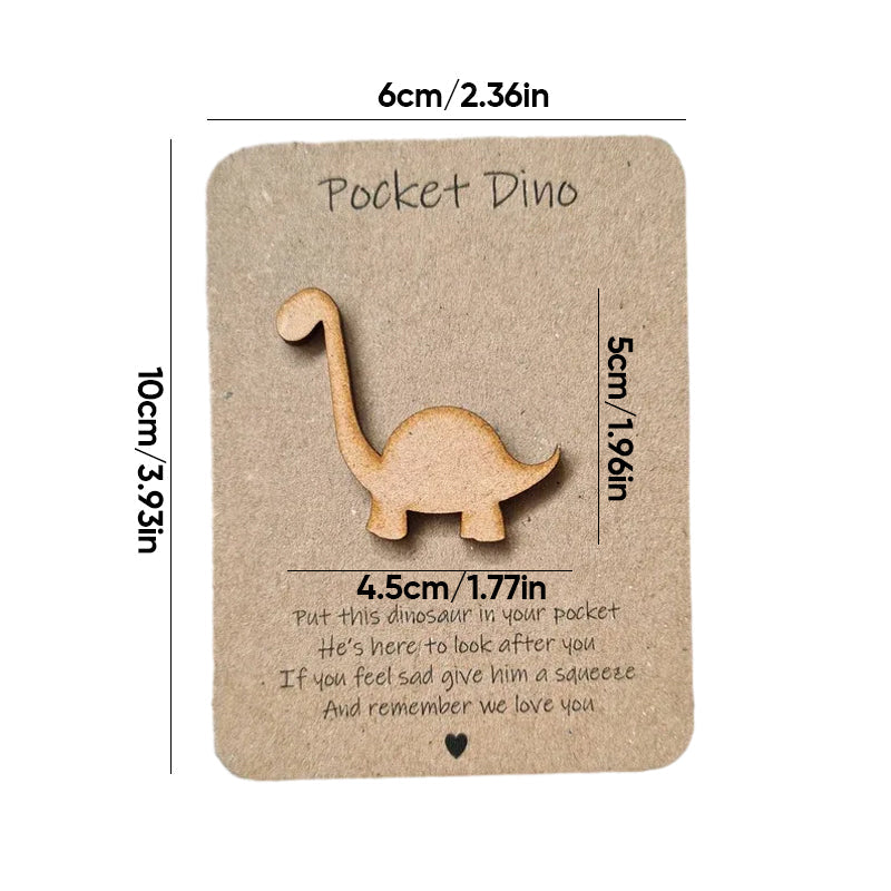 Gluschwein - Tasche Dinosaurier Umarmung Karte