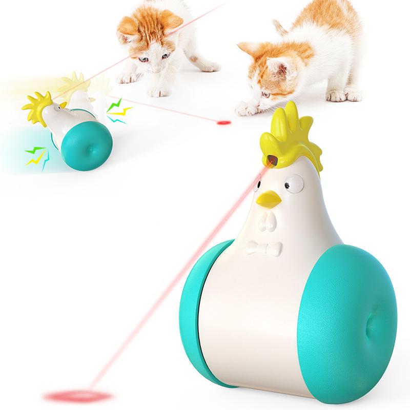 Gluschwein - Küken Laser Katzenspielzeug Seeblau
