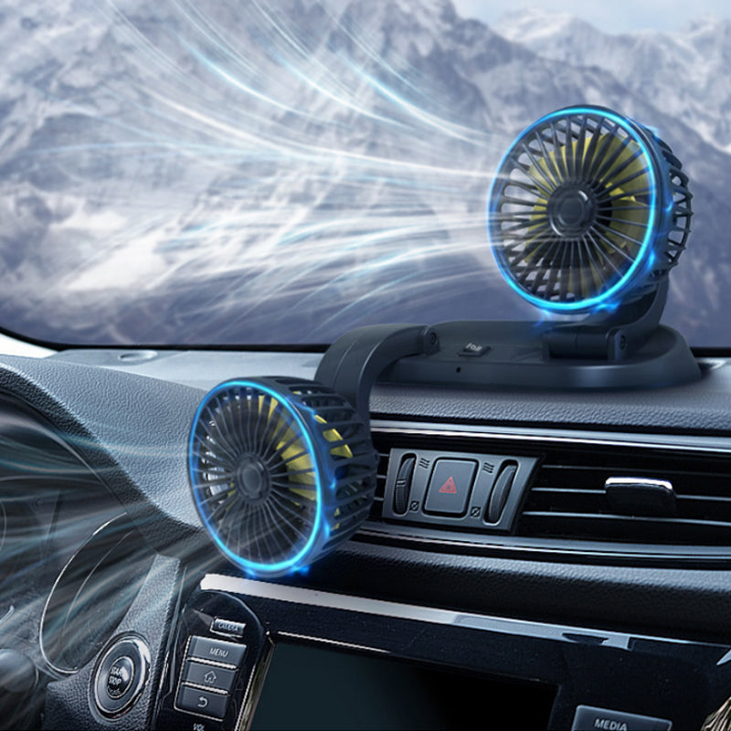 Gluschwein - Doppelkopf-Auto-Kühlung Luftumwälzung Fan