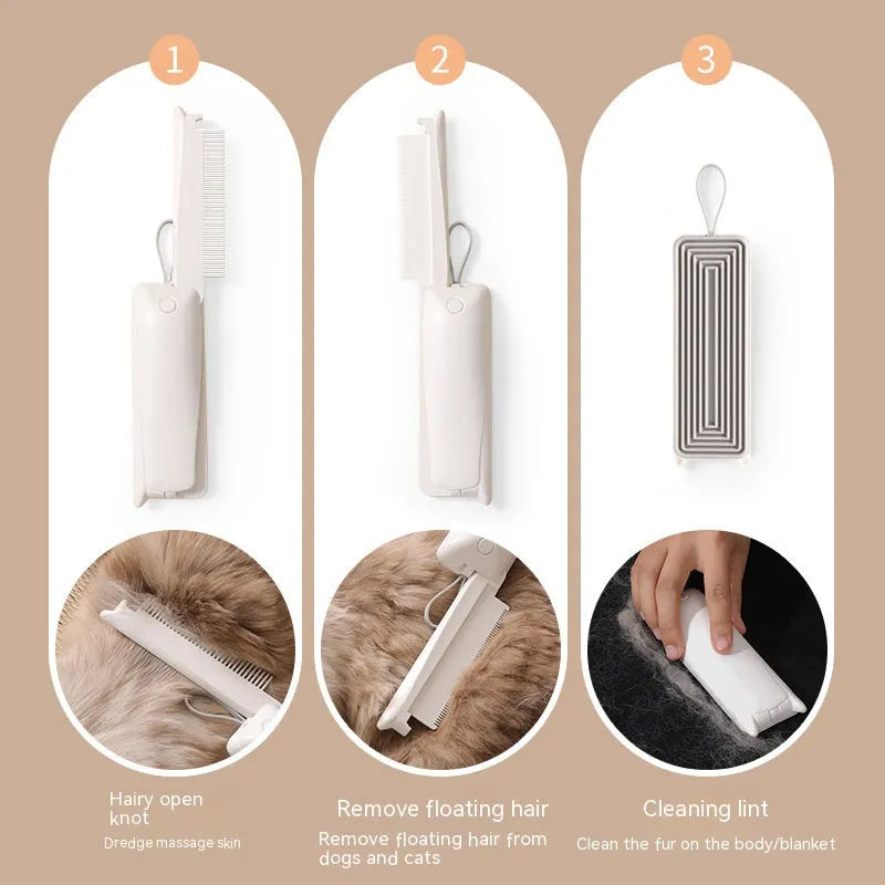 Brosse tout-en-un pour animaux de compagnie