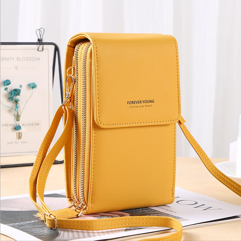 Gluschwein - Multifunktionale Touchscreen-Handytasche gelb