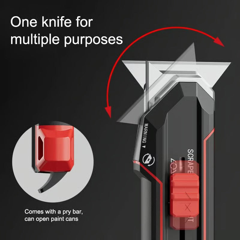 OptiKnive - Navaja multiusos 2 en 1: corta y raspa en una sola herramienta