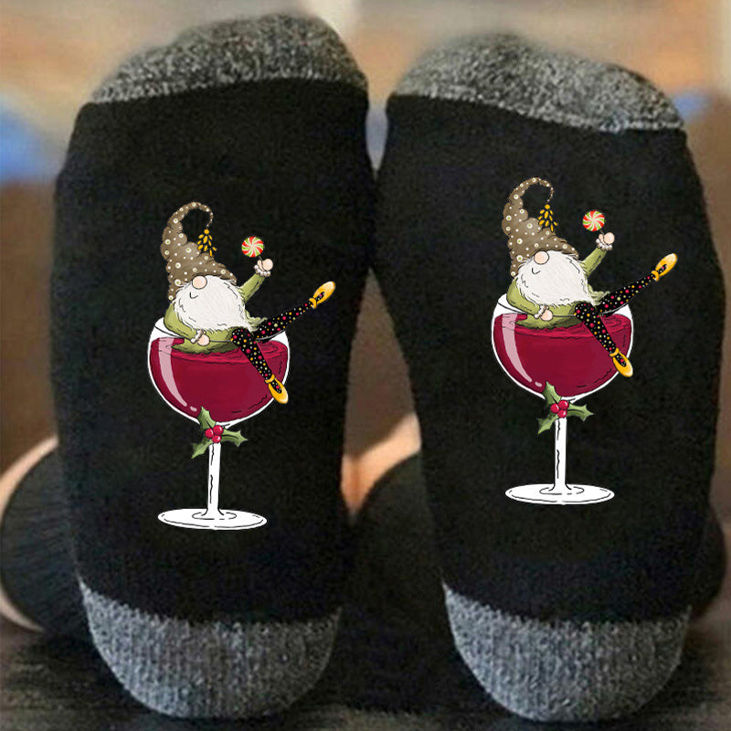 Gluschwein - 🧦Weinglas Unisex Crew Socken🧦