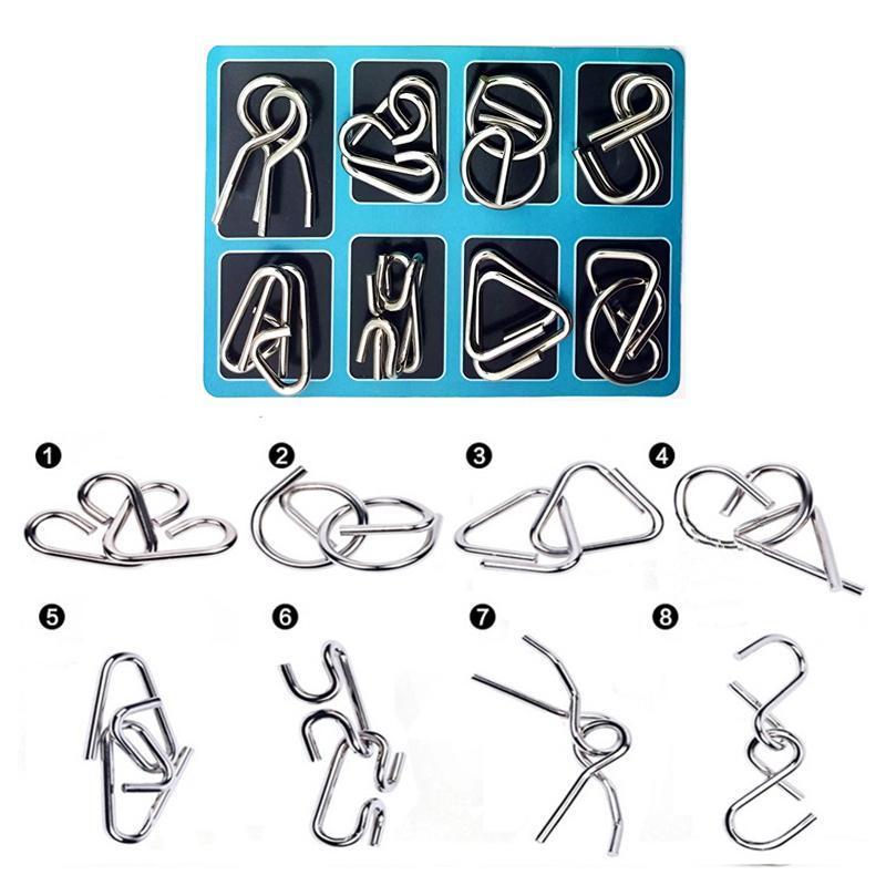 Gluschwein - Puzzlering aus Metall Hellblau